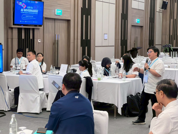 รศ.ดร.พิชญา ตัณฑัยย์ และรศ.ดร.แสงสุรีย์ วสุพงศ์อัยยะ เป็นตัวแทนคณะวิศวกรรมศาสตร์ เข้าร่วมงานประชุม&nbsp;AUN Dx AI Governance for Higher Education Institutions (HEIs) Workshop